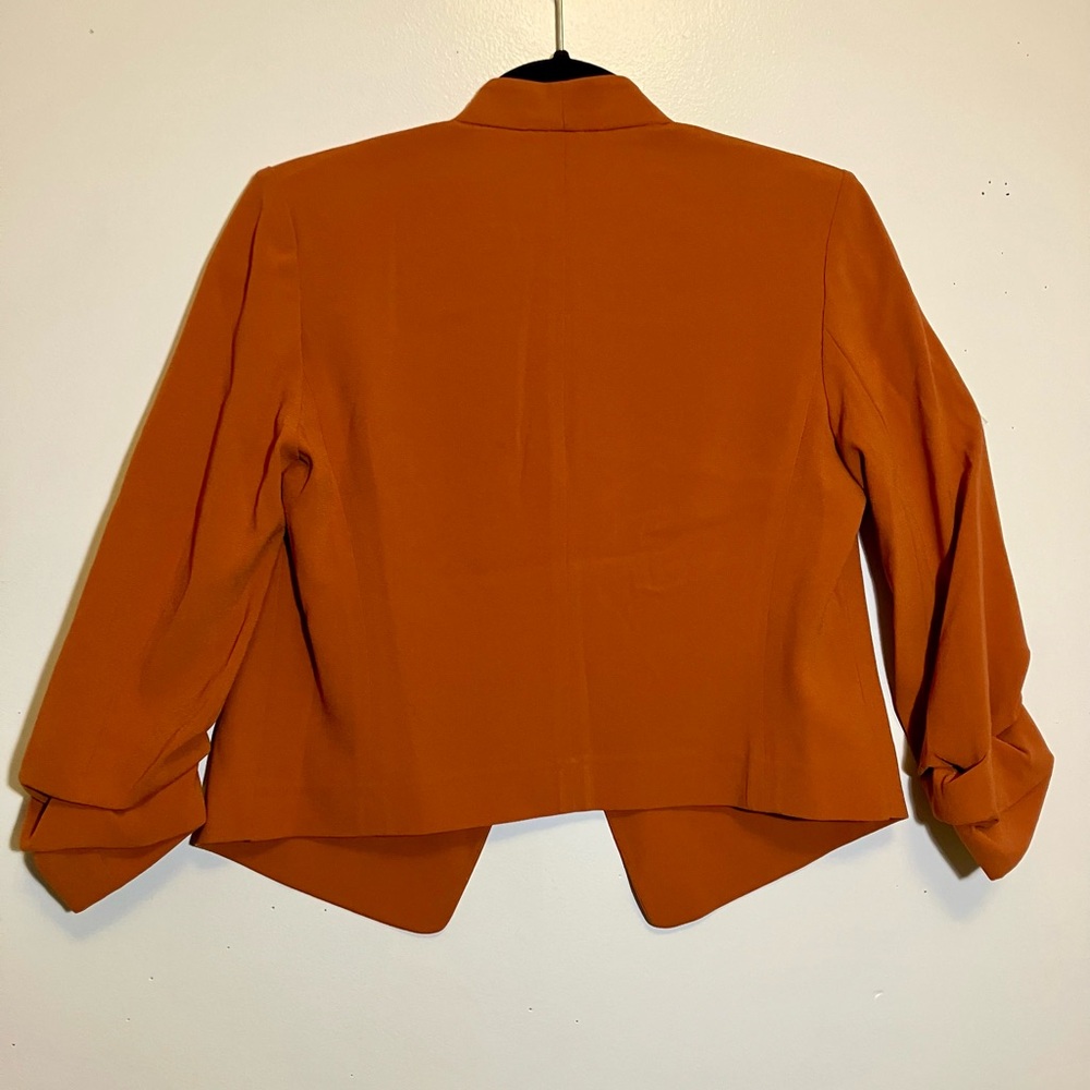 Babaton Vibrant Pumpkin Orange Blazer-unlined, but elegantly stitched - Picture 13 of 16